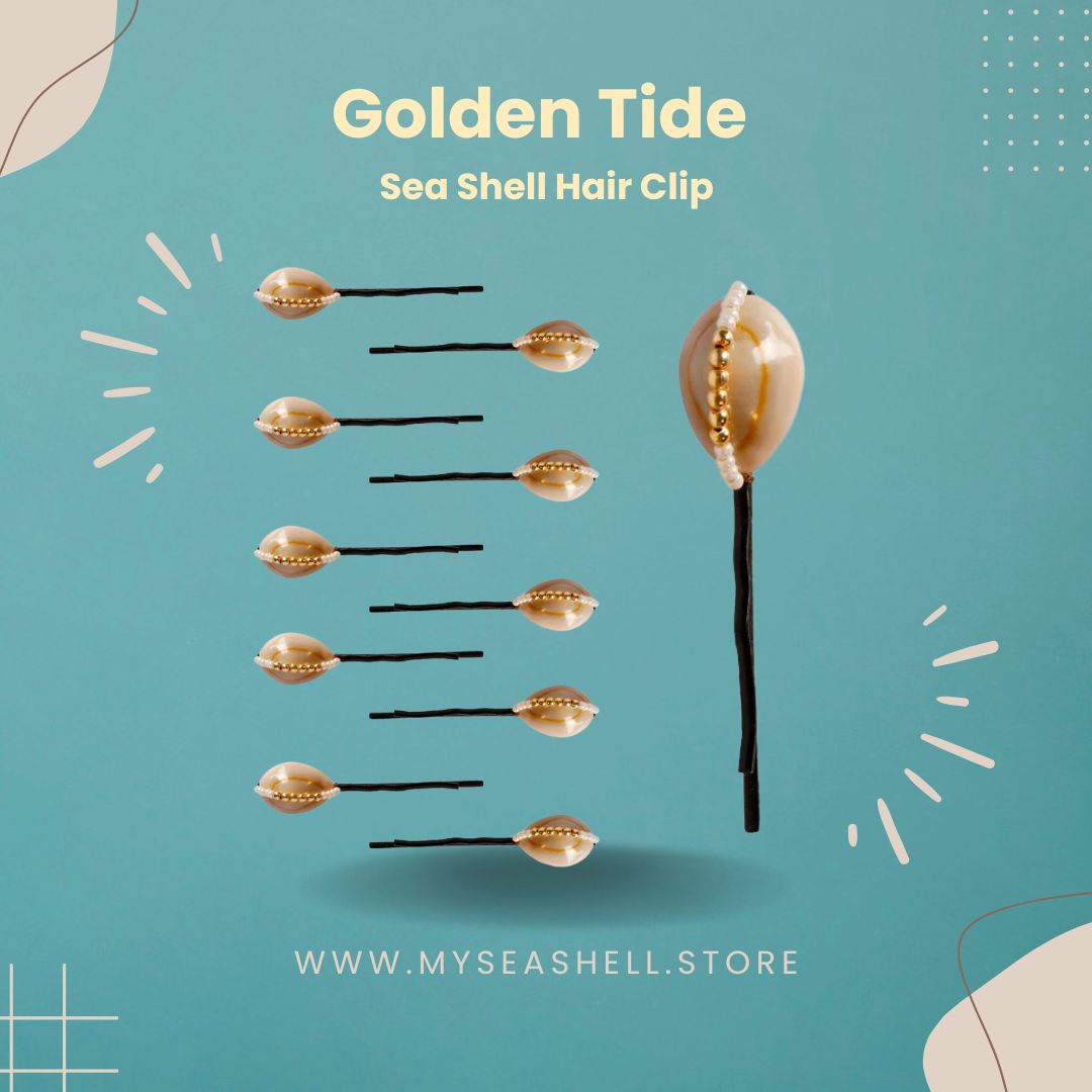 Sea Shell Jewellery,Handmade Hair Clip,Luxury Hair Accessories,Gold Plated Hair Clip,Sea Shell Jewelry,Beaded Hair Clip,Indian Hair Accessories,Bridal Hair Clip,22kt Gold Hair Clip,Luxury Jewelry for Women,Customizable Hair Clip